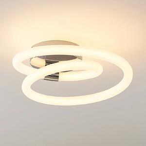 Lucande Lumka stropné LED svetlo v chrómovej 33 cm
