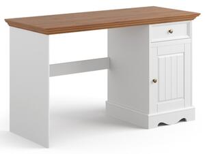 Písací stôl BELLU dub/biela