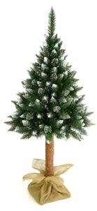 Vianočný stromček na pni Christee 7 180 cm - zelená / biela