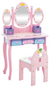 Detský toaletný stolík Veronica Pink
