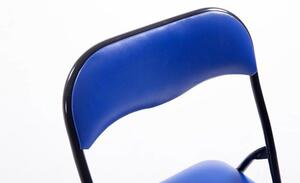 Skladacia stolička Elise modrá/čierna