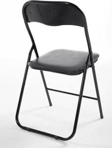 Skladacia stolička Elise čierna/čierna