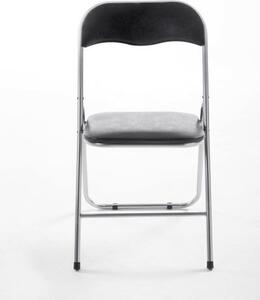 Skladacia stolička Elise čierna/strieborná