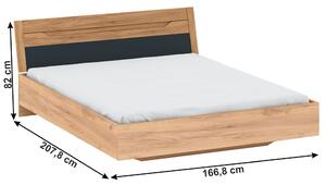 Manželská posteľ 160 cm Fistrea. Vlastná spoľahlivá doprava až k Vám domov. 1017115