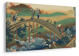 Obraz - Katsushika Hokusai, Ariwara no Narihirafrom the series One Hundred, Poems Explained by the Nurse (Hyakunin isshu uba ga etoki), reprodukcia (90x60 cm)