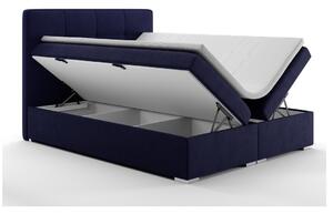 Kontinentálna posteľ 160 cm Loty (tmavomodrá) (s úložným priestorom). Vlastná spoľahlivá doprava až k Vám domov. 1020306
