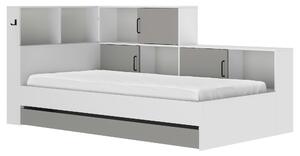 POSTEĽ S ÚLOŽNÝM PRIESTOROM, 90/200 cm, sivá, biela MID.YOU - Online Only detský nábytok, Online Only