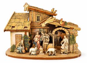 AMADEA Drevený skladací betlehem 3D 6 cm
