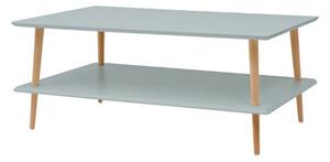 Nízky konferenčný stolík KORO široký 110x70 cm - svetlosivý
