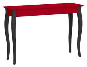 Stôl LILLO 105x40cm Čierne nohy / červená farba