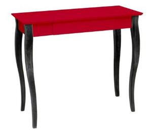 Písací stôl LILLO 85x40cm čierne nohy / červená