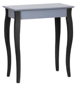 Konzolový stolík LILLO - 65x35cm - Čierne nohy / tmavosivá farba
