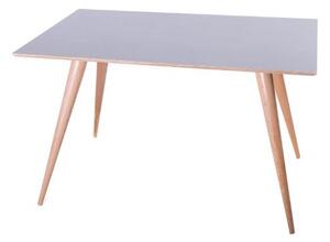 Obdĺžnikový stôl PLANET 124x78x75cm - sivý