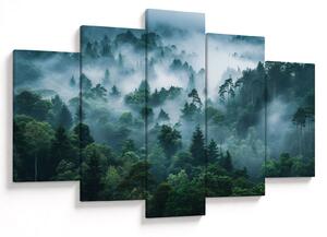Obraz - Les v hmle (150x105 cm)