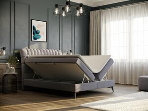 Kontinentálna posteľ 160 cm Molera (fialová) (s úložným priestorom). Vlastná spoľahlivá doprava až k Vám domov. 1020324
