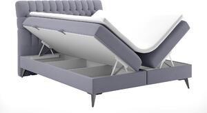 Manželská posteľ Boxspring 140 cm Molera (fialová) (s úložným priestorom). Vlastná spoľahlivá doprava až k Vám domov. 1020323