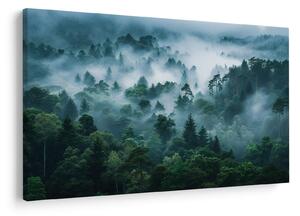 Obraz - Les v hmle (90x60 cm)