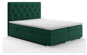 Manželská posteľ Boxspring 180 cm Ronda (tmavozelená) (s úložným priestorom). Vlastná spoľahlivá doprava až k Vám domov. 1020367