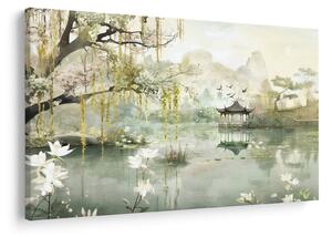 Obraz - Čínske jazero (90x60 cm)