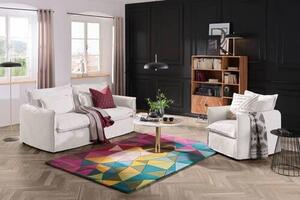 KRESLO, textil, biela Livetastic - Online Only obývacie izby, Online Only