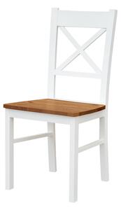 Jedálenská stolička BELLU dub/biela