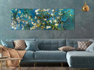 Obraz - Kvitnúca mandľa I 90x30