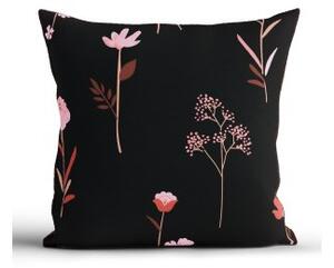 Bavlnená obliečka na vankúš Renforcé 40 × 40 cm - Vlčie maky čierne