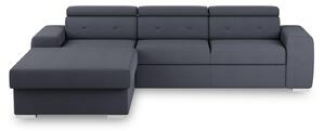 ROZKLADACIA ROHOVÁ POHOVKA, textil, modrá, sivá MID.YOU - Sedačky, Online Only