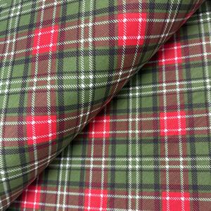 Ervi Teflónová látka / plátno Royal Lux š.180 cm - Vianočný tartan, metráž