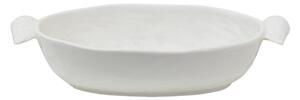 Biela servírovacia misa s krídlami Wings - 26*14*5 cm - Clayre & Eef