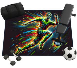 Protišmykový herný koberec FootBall viacfarebný