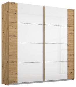 SKRIŇA S POS. DVER. – HOR.VED, biela, dub artisan, 181/210/62 cm Rauch Möbel - Online Only zostavy, Online Only