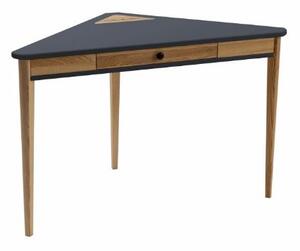 Rohový stôl ASHME 114x85x85cm - grafit