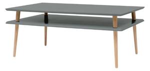 Vysoký konferenčný stolík KORO 110x70 cm - tmavosivý