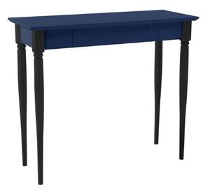 Písací stôl MAMO 65x40cm - námornícka modrá / čierne nohy