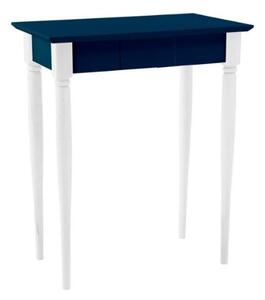 Písací stôl MAMO 65x40 cm - Biele nohy / Benzínová modrá