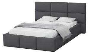 GM Čalúnená manželská posteľ s úložným priestorom Dony - grafit Rozmer: 140x200
