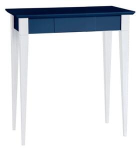 Stôl MIMO 65x40cm Biele nohy / námornícka modrá