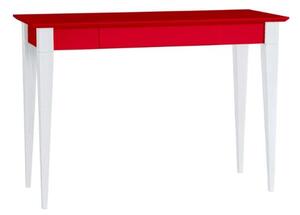 Stôl MIMO 105x40cm Biele nohy / Červená
