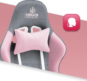 Hells Herné kreslo Hell's Chair Rainbow Pink Grey Mesh
