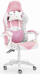 Hell's Chair Rainbow KIDS Ružové farebné detské herné kreslo
