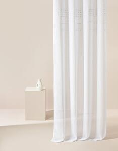 Room99 Záclona na páske Marisa Bodky Farba: Biela, Veľkosť: 140 x 280 cm
