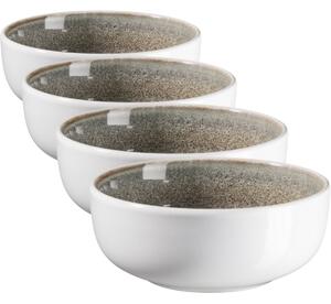 Mäser Súprava misiek Lunaria Brown 12 cm, 4 ks, 12 cm