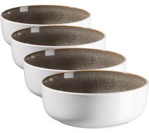 Mäser Súprava hlbokých tanierov Lunaria Brown 18 cm,4 ks