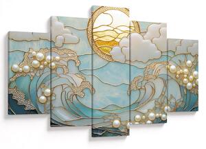 Obraz - 3D perly v oceáne (150x105 cm)
