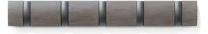 Umbra - Nástenný vešiak s 5 háčikmi Flip - šedá - 6x50x3 cm