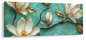 Obraz - 3D magnólia (120x50 cm)