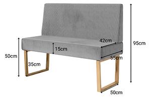 Jedálenská lavica Milano - Kameleon Farba: Kameleon 04, Veľkosť: 100cm