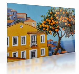 Sklenený obraz - Pomarančovník (70x50 cm)