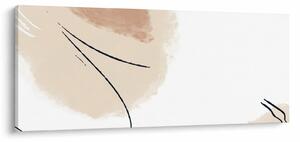 Obraz - Biela abstrakcia (120x50 cm)